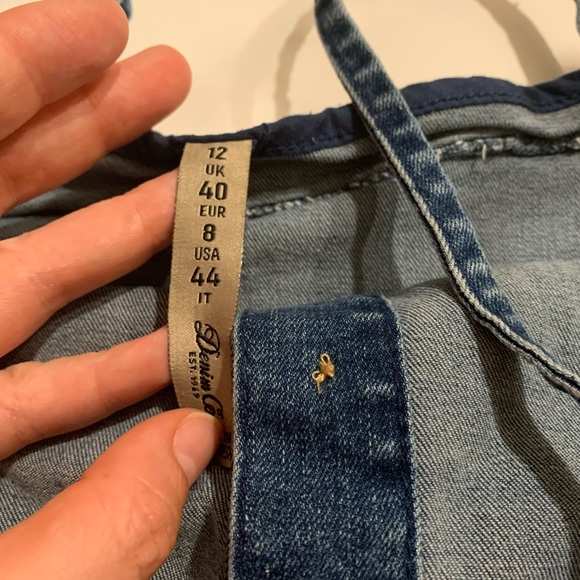 Mini Denim Dress button down - Picture 5 of 6